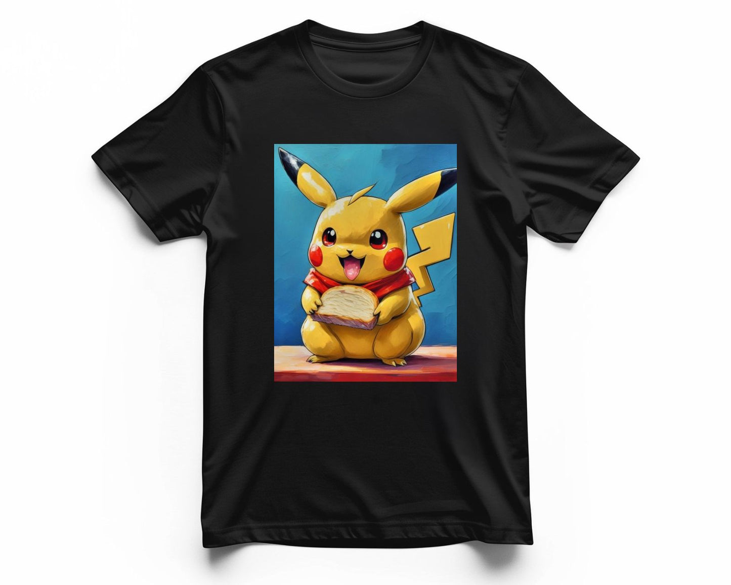 Pikachu eating sandwich - @JongKlebesGallery