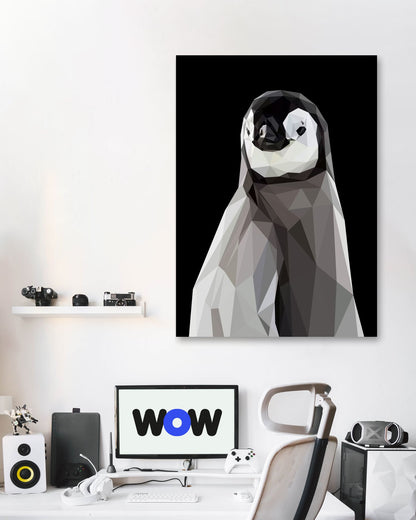 penguin nursry animals poster - @Artnesia