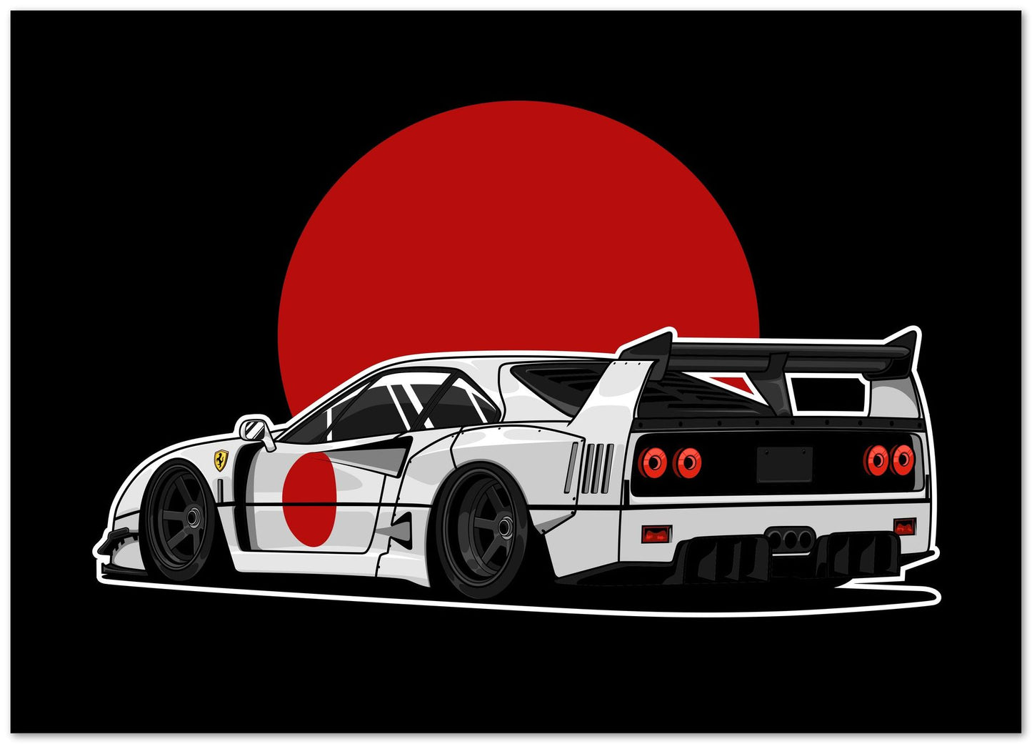 Ferrari F40 LBWK White - @bulldsgn