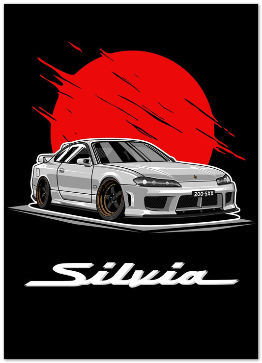 Nissan Sylvia S-15 White - @bulldsgn