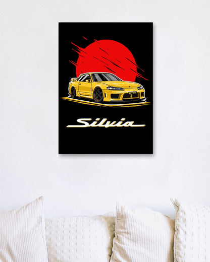 Nissan Sylvia S-15 Yellow - @bulldsgn