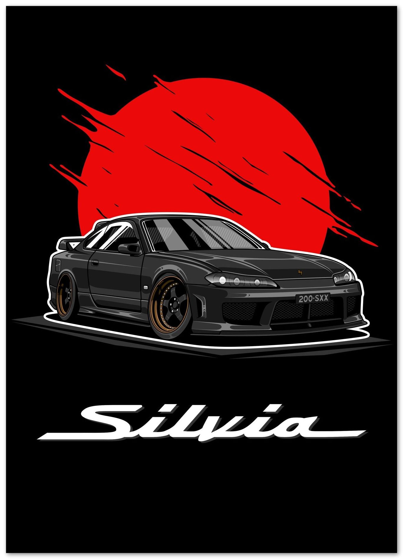 Nissan Sylvia S-15 Black - @bulldsgn