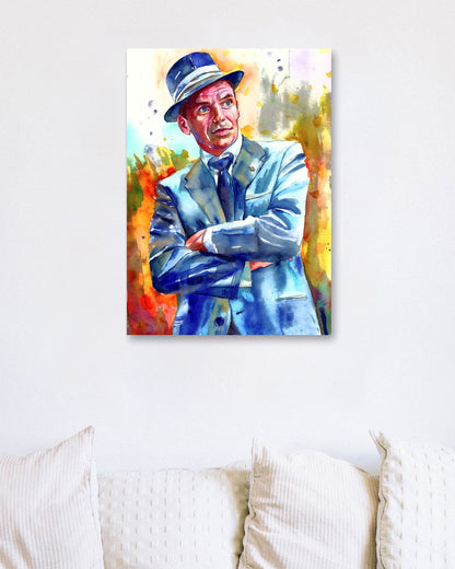 Frank Sinatra young painting - @AROMABOLD