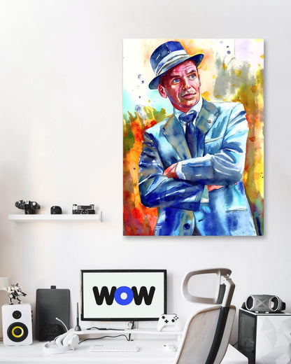 Frank Sinatra young painting - @AROMABOLD