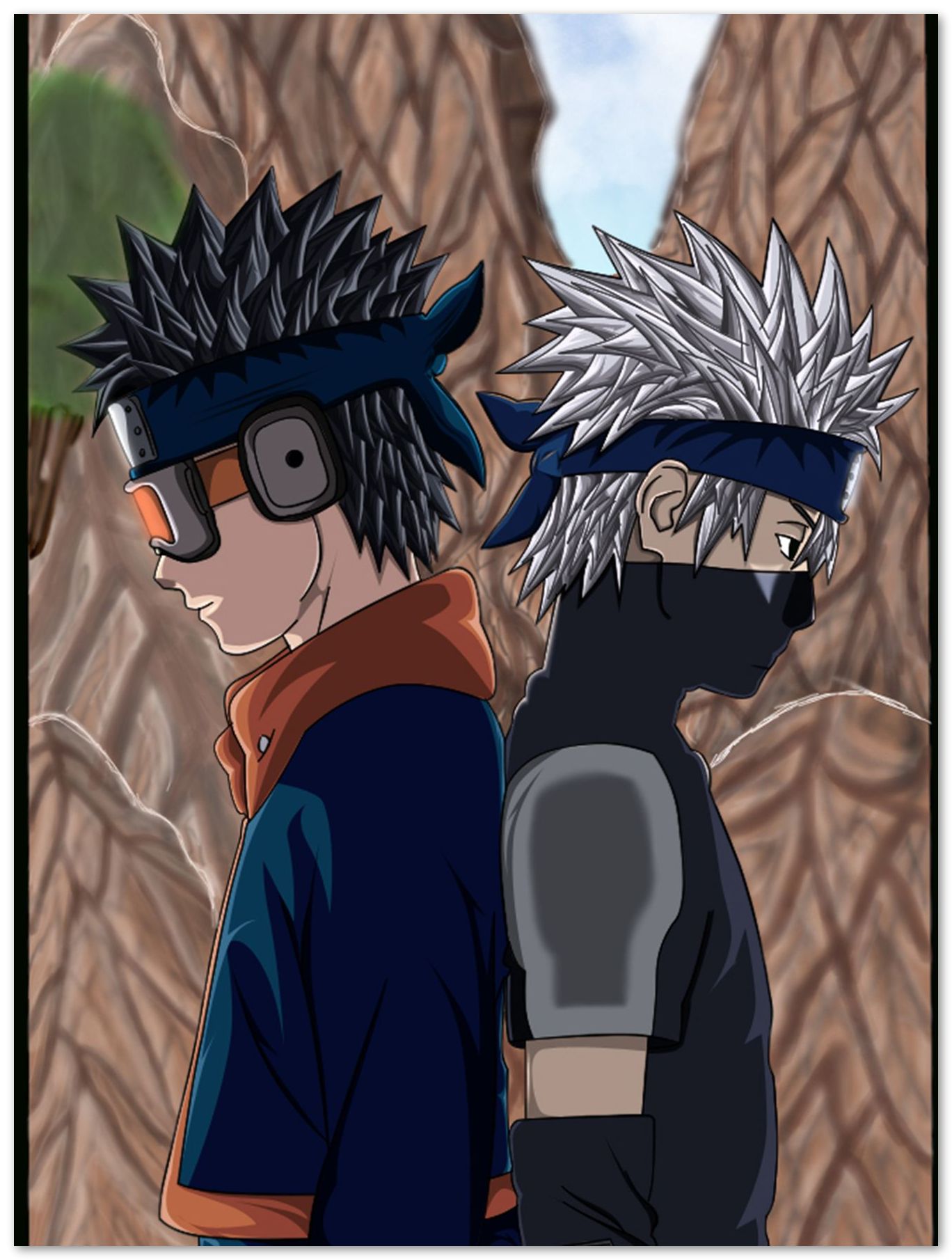 Obito and Kakashi Fanart - @Sagitarius