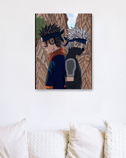 Obito and Kakashi Fanart - @Sagitarius