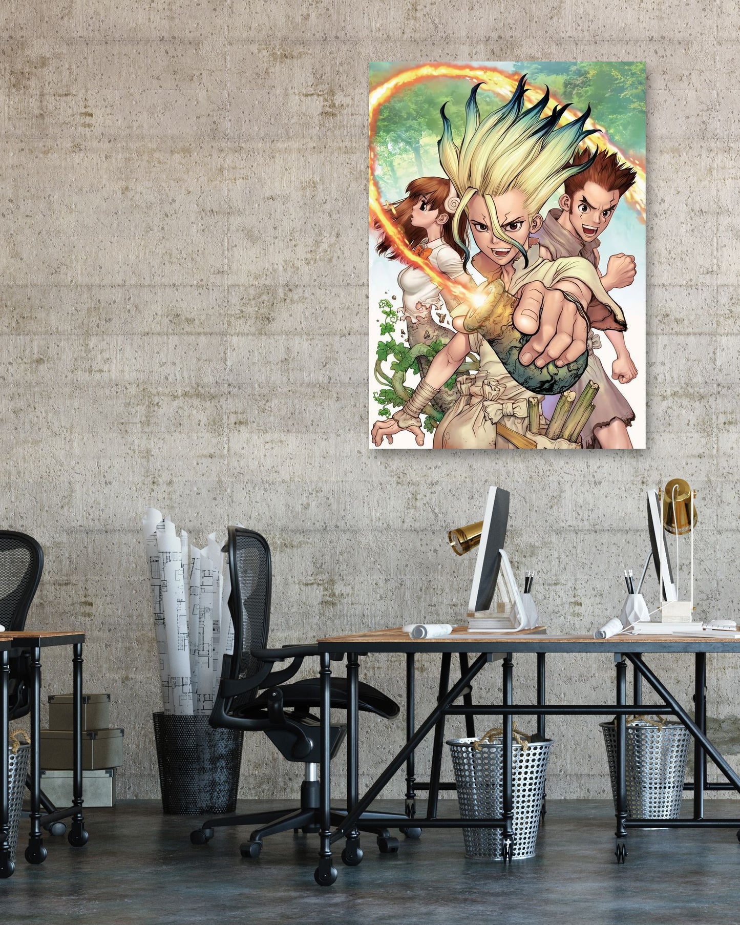 Dr Stone paintings - @ahobang