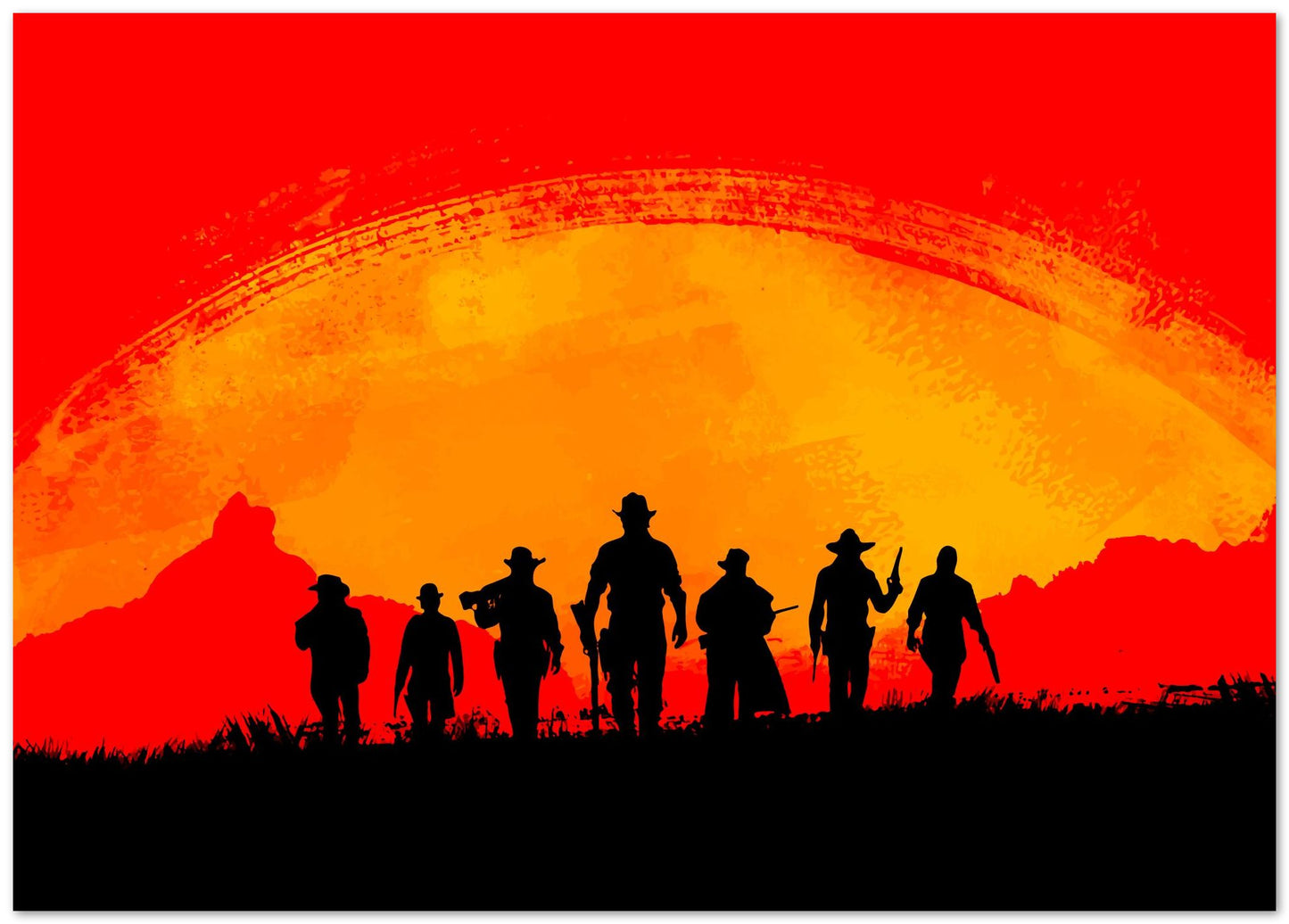 Western Cowboy Silhouette - @MaChan