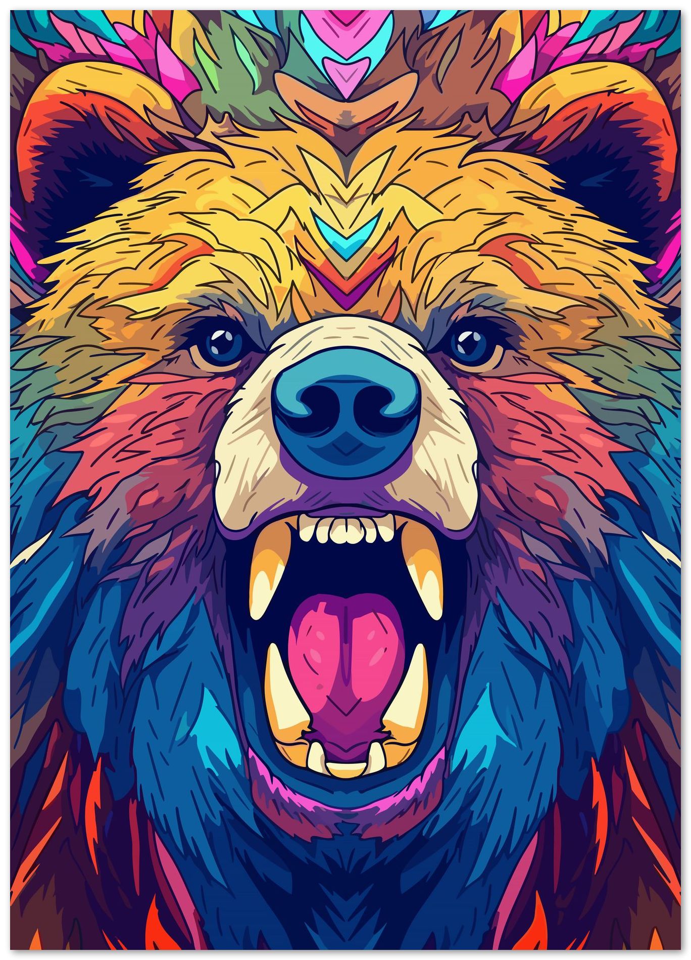 Animal Bear Pop Art - @GreyArt