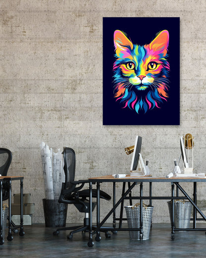 Animal Cat WPAP - @GreyArt