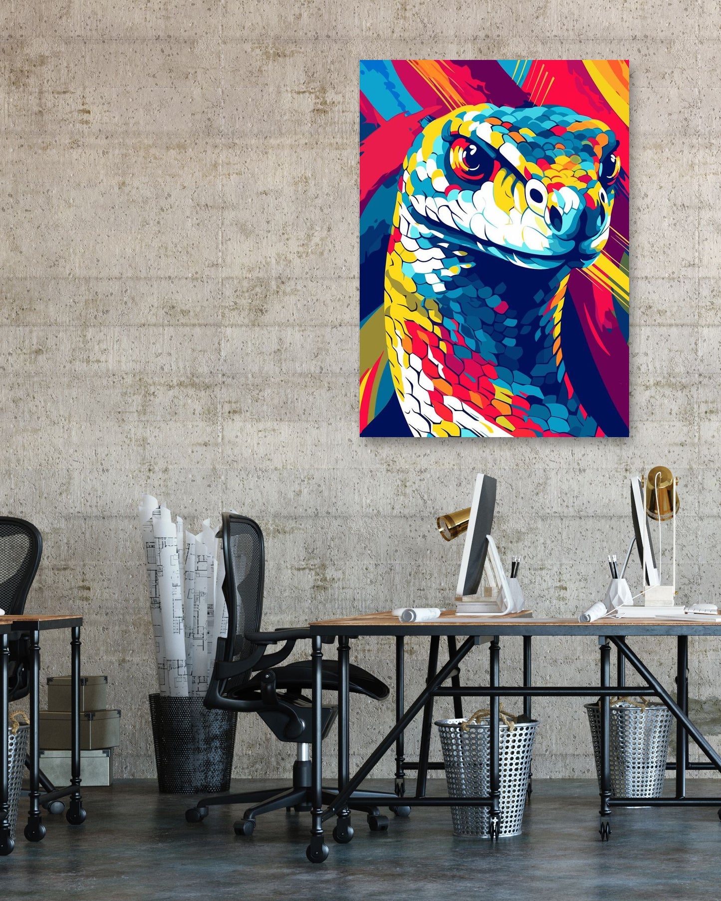 Animal Snake Pop Art - @GreyArt