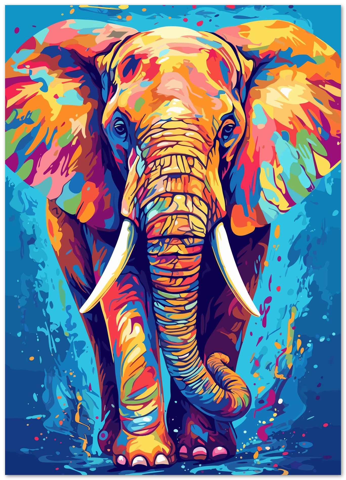 Animal Elephant Pop Art - @GreyArt