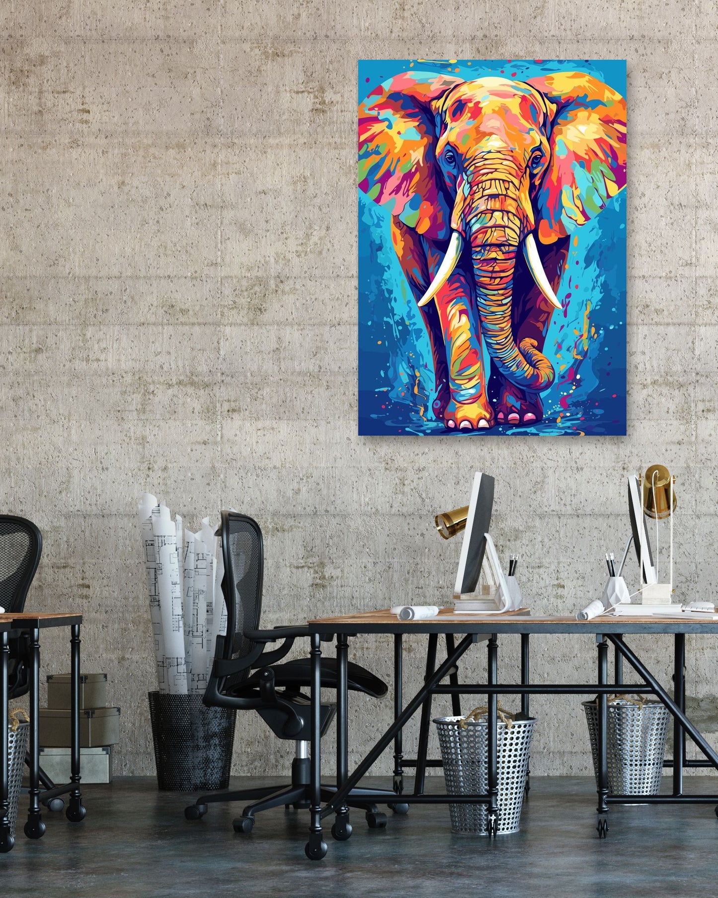 Animal Elephant Pop Art - @GreyArt