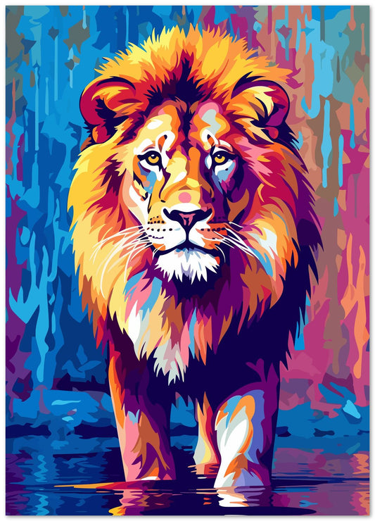 Animal Lion Pop Art 1 - @GreyArt