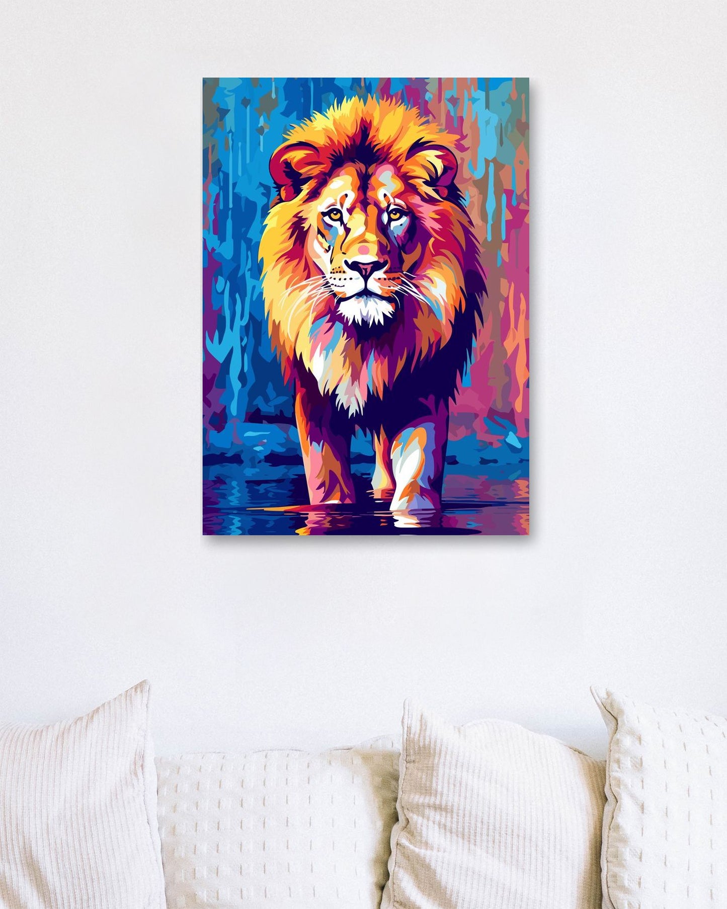 Animal Lion Pop Art 1 - @GreyArt