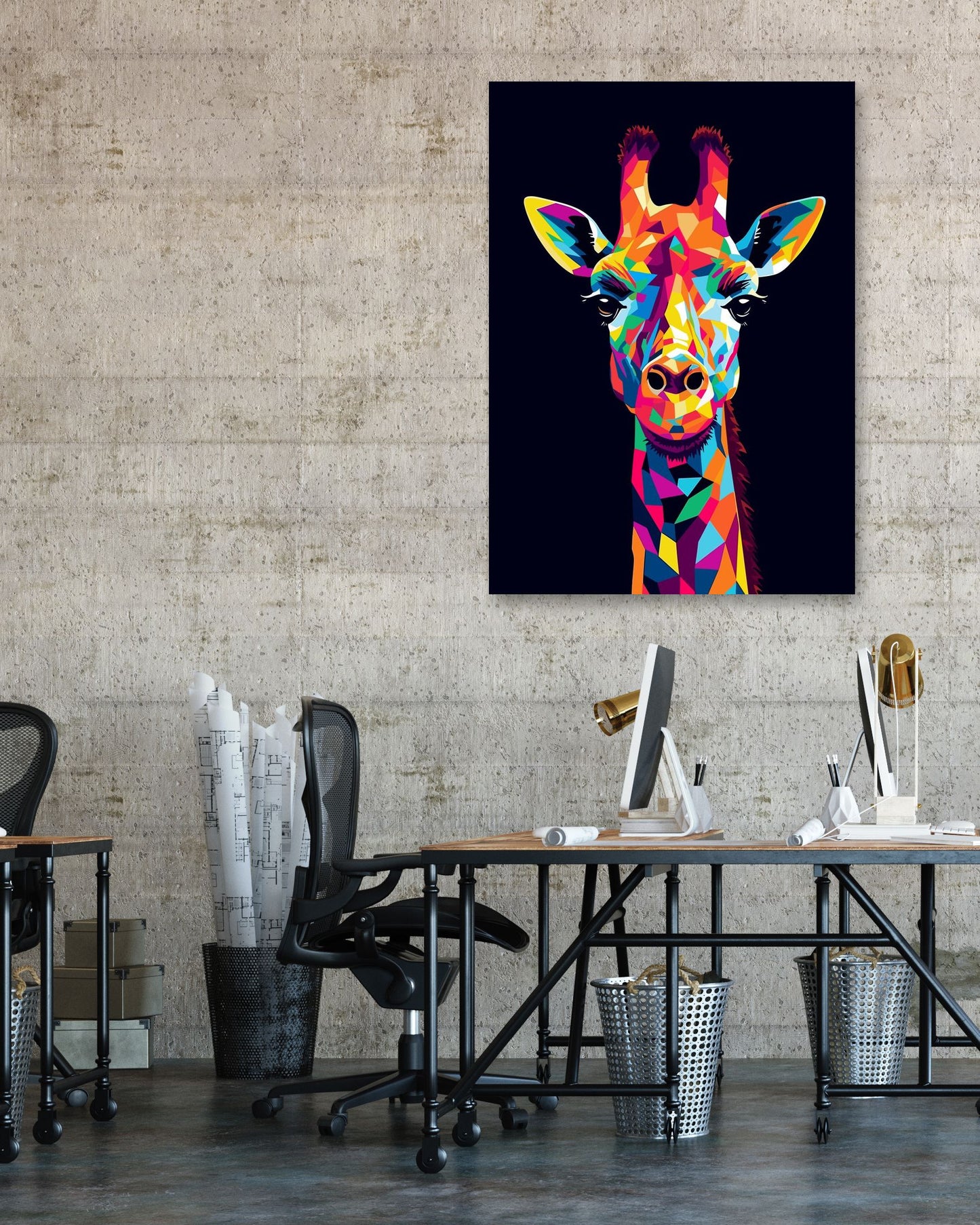 Animal Giraffe Pop Art - @GreyArt