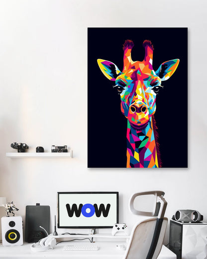 Animal Giraffe Pop Art - @GreyArt
