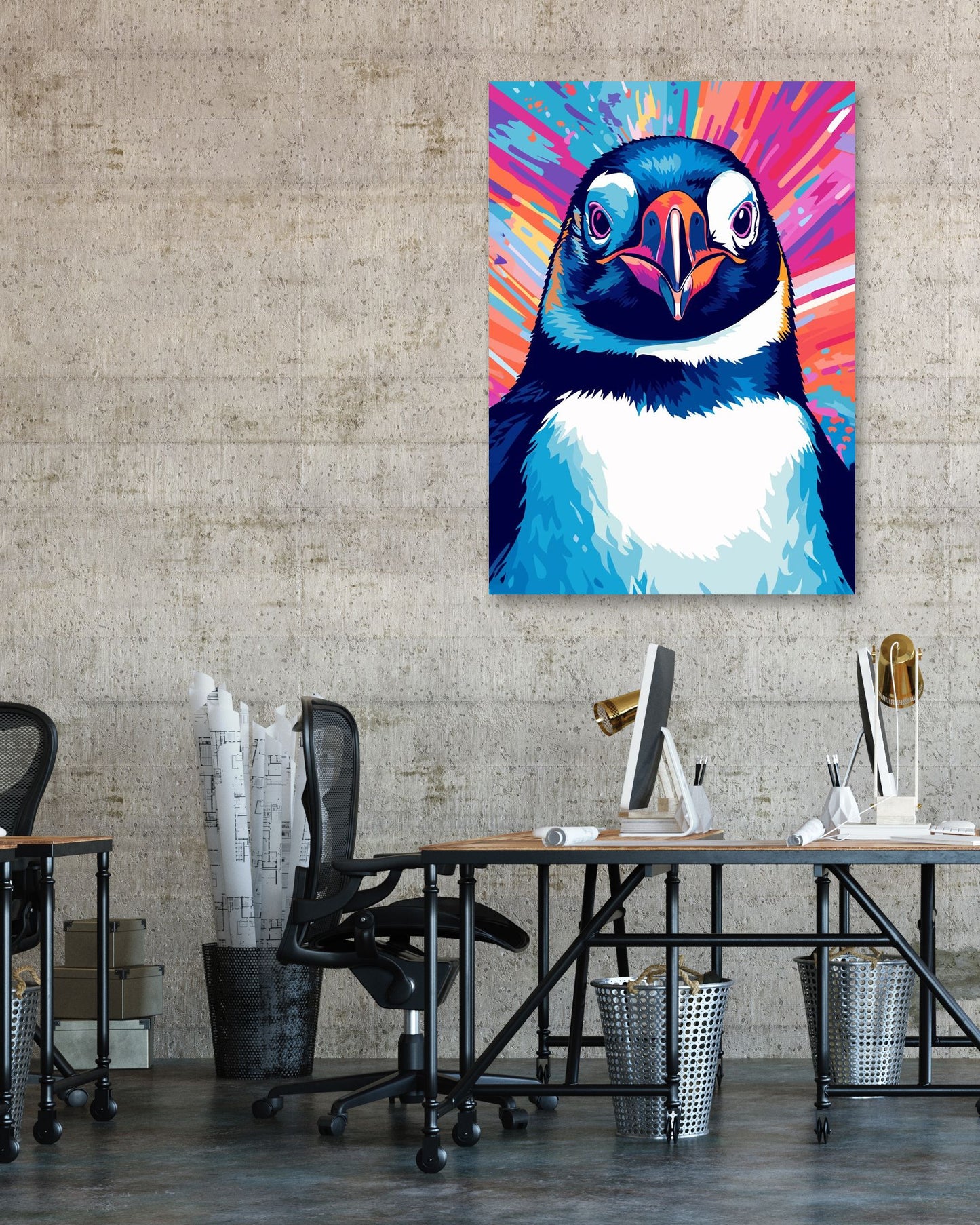 Animal Penguin Pop Art - @GreyArt