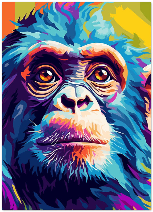 Animal Monkey Pop Art - @GreyArt