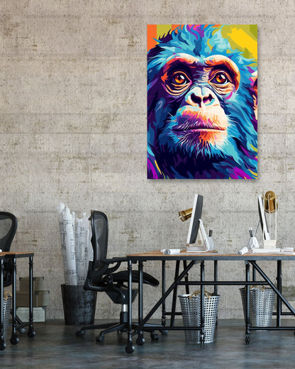 Animal Monkey Pop Art - @GreyArt