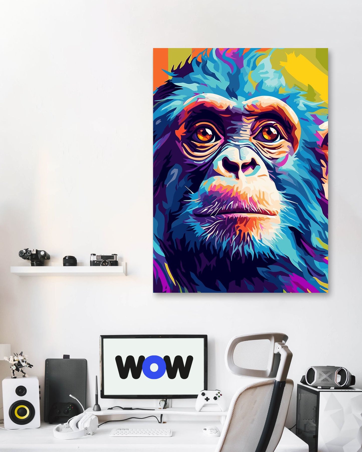 Animal Monkey Pop Art - @GreyArt