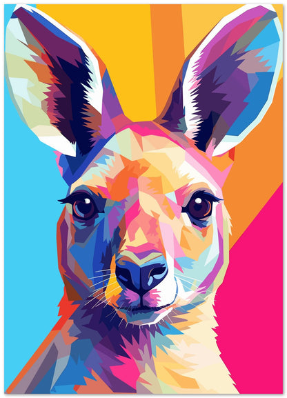 Animal Kangaroo Pop Art - @GreyArt