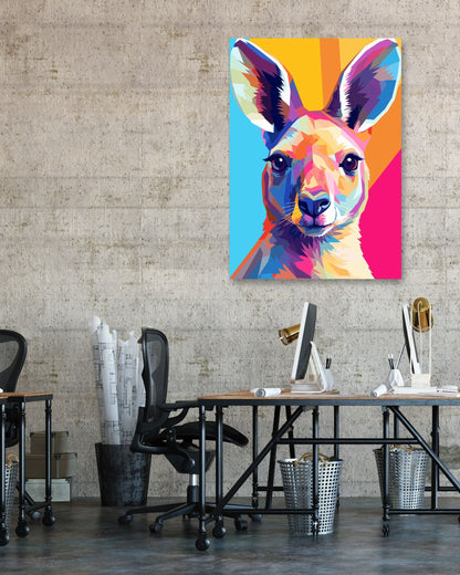 Animal Kangaroo Pop Art - @GreyArt
