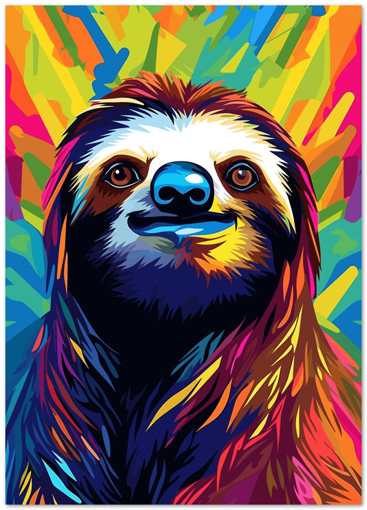 Animal Sloth Pop Art - @GreyArt