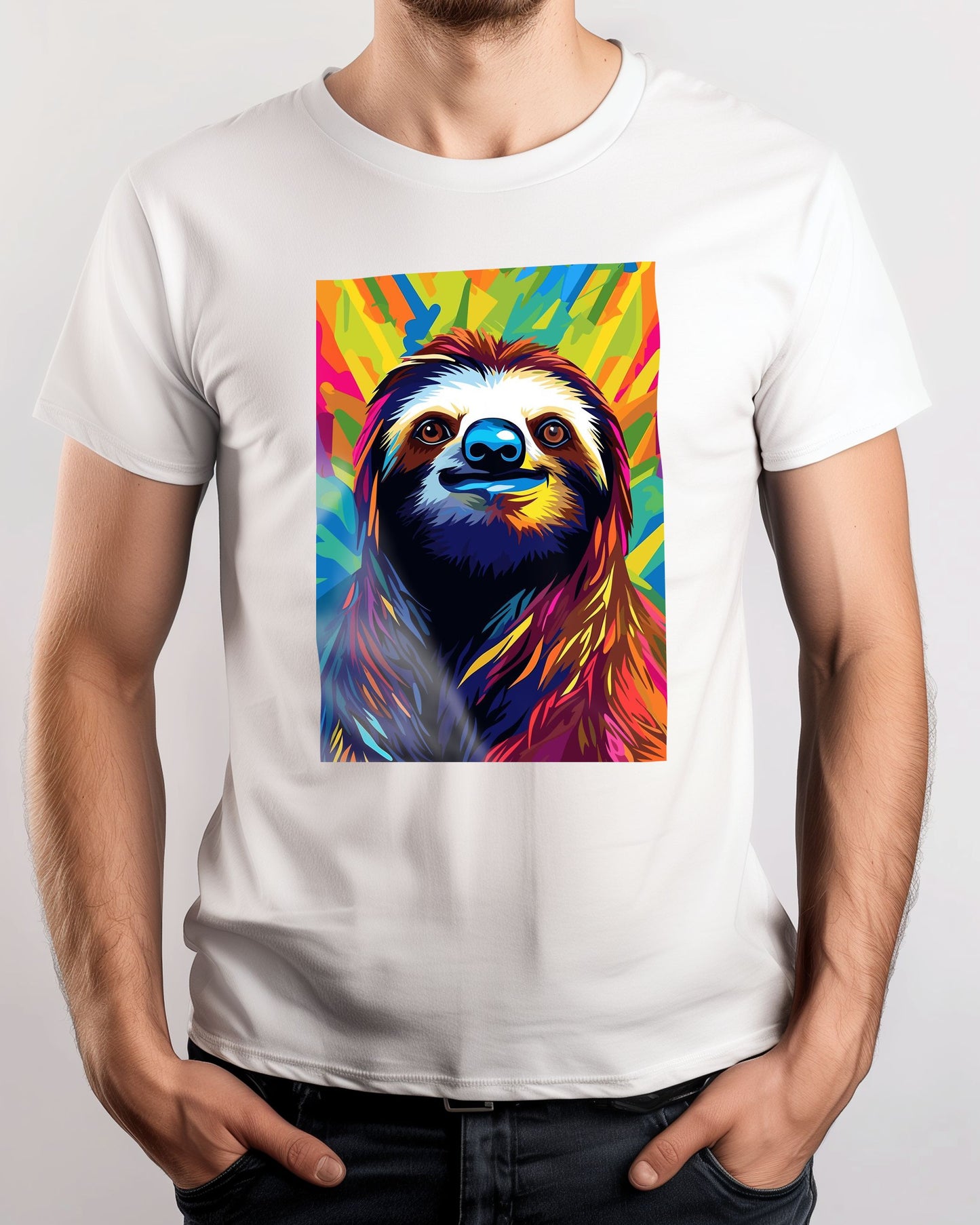 Animal Sloth Pop Art - @GreyArt