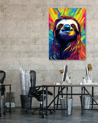 Animal Sloth Pop Art - @GreyArt