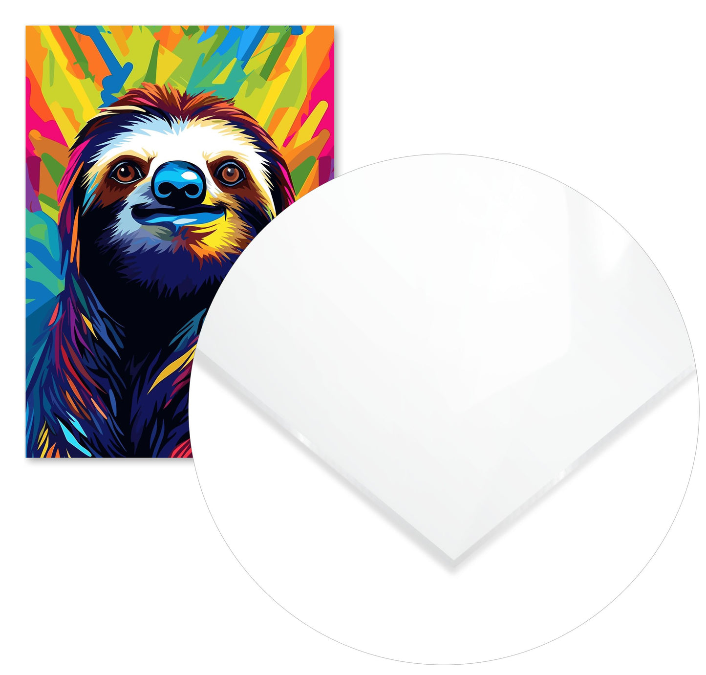 Animal Sloth Pop Art - @GreyArt