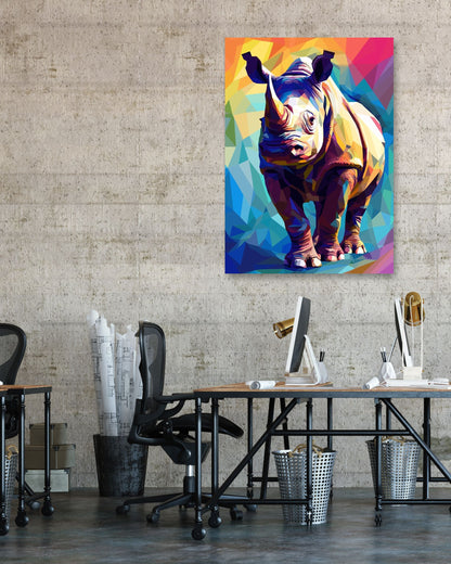 Animal Rhino Pop Art - @GreyArt