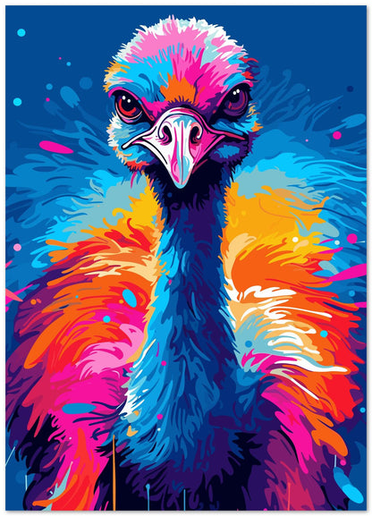 Animal Ostrich Pop Art - @GreyArt