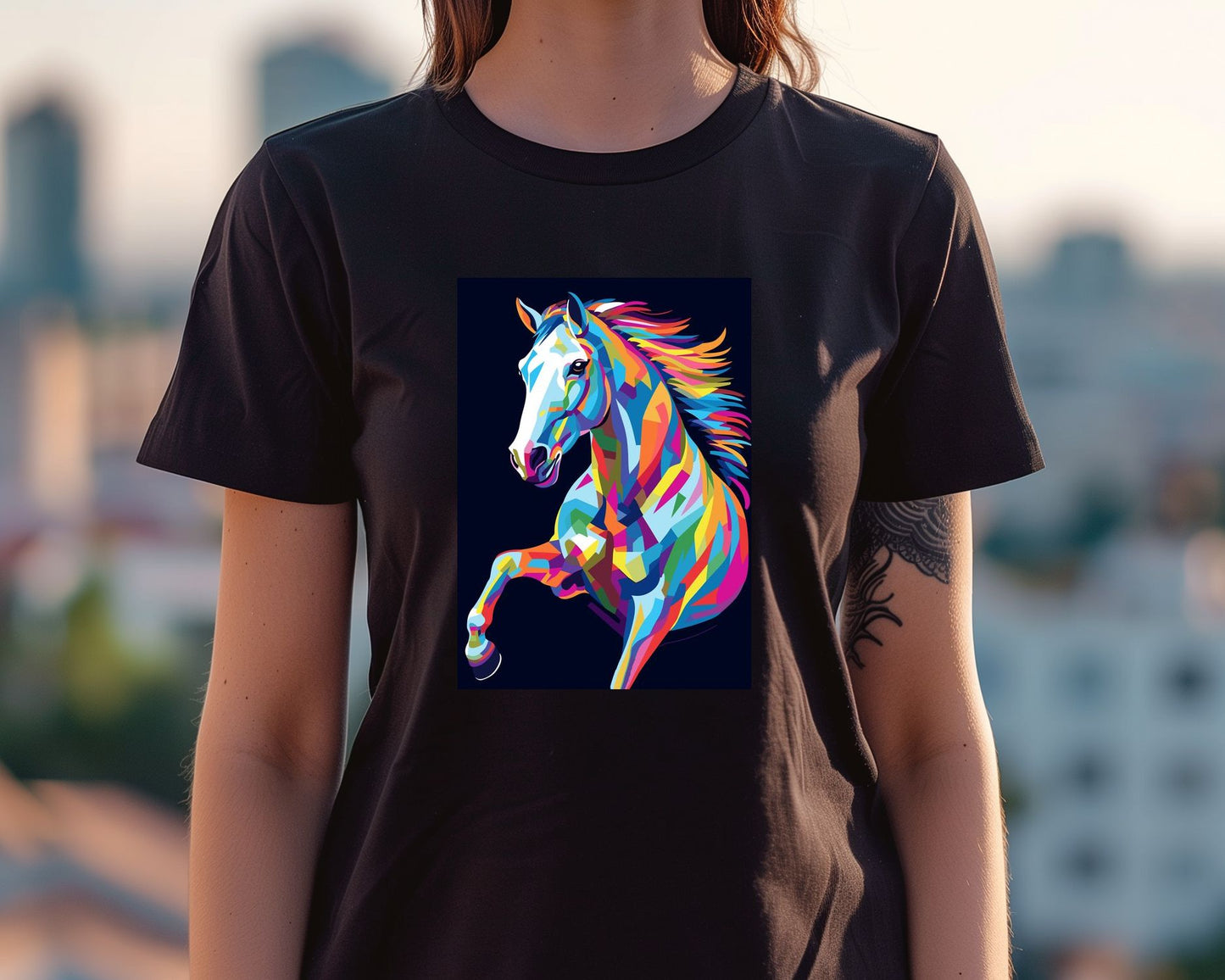 Horse Color Pop Art - @GreyArt