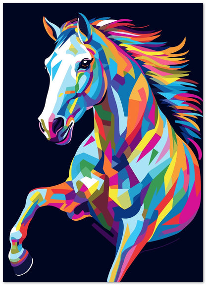 Horse Color Pop Art - @GreyArt