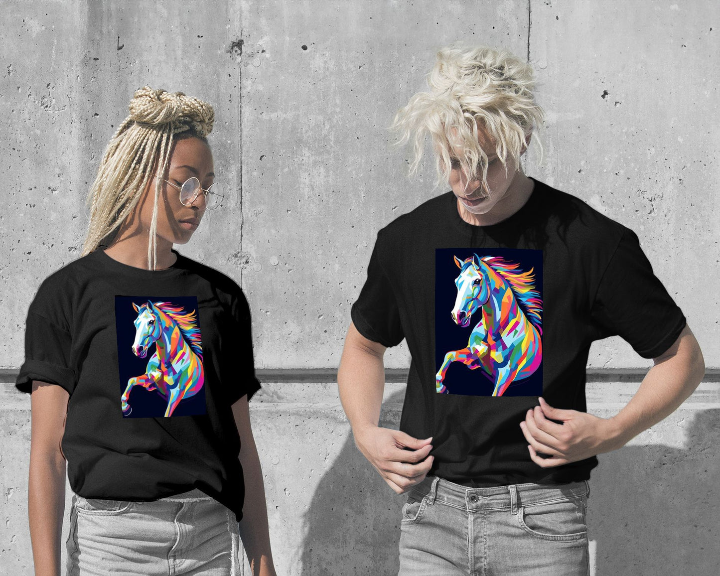 Horse Color Pop Art - @GreyArt