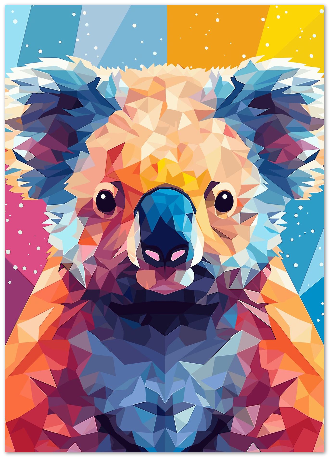 Animal Koala lowpoly Pop Art - @GreyArt