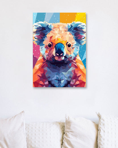 Animal Koala lowpoly Pop Art - @GreyArt