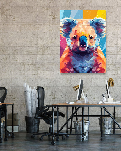 Animal Koala lowpoly Pop Art - @GreyArt