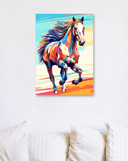 Horse WPAP Pop Art - @GreyArt