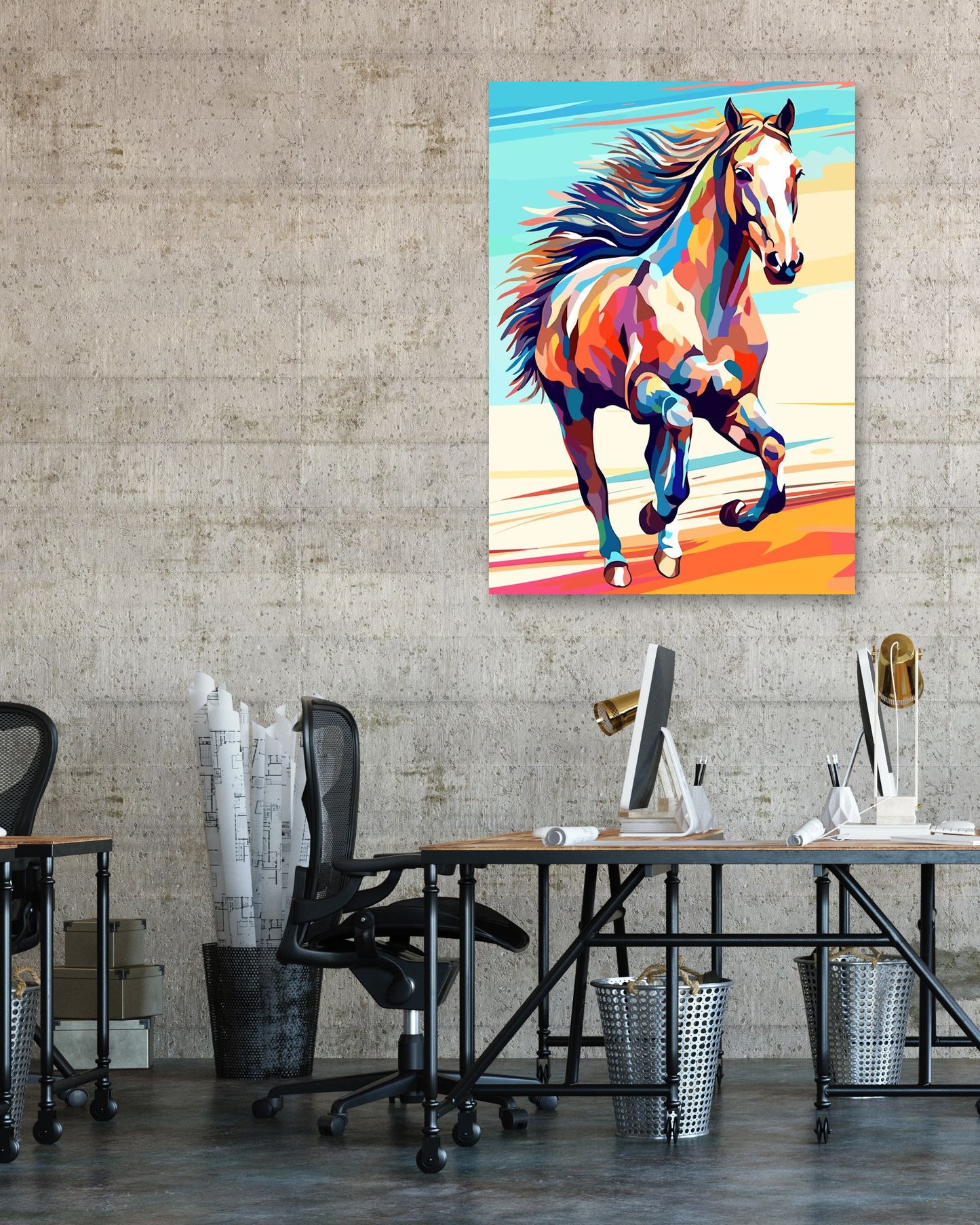 Horse WPAP Pop Art - @GreyArt