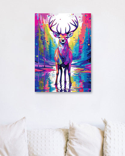 Deer WPAP Pop Art - @GreyArt