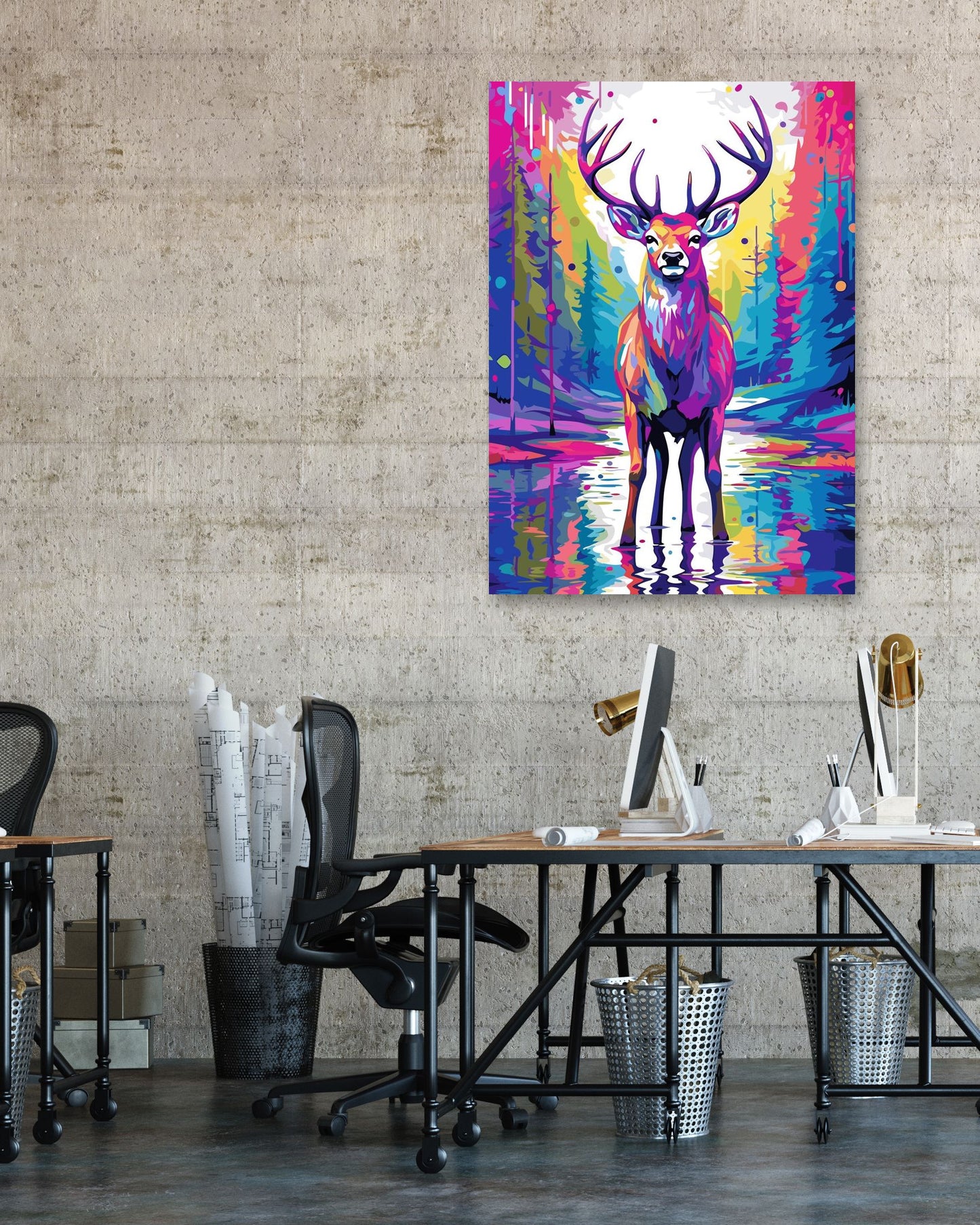 Deer WPAP Pop Art - @GreyArt