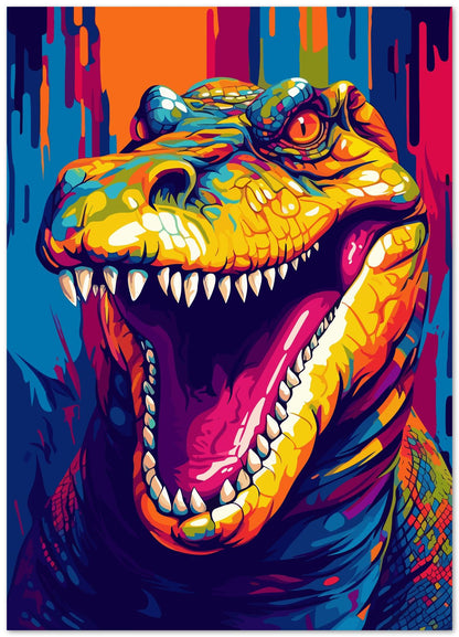 Animal Crocodile Pop Art - @GreyArt