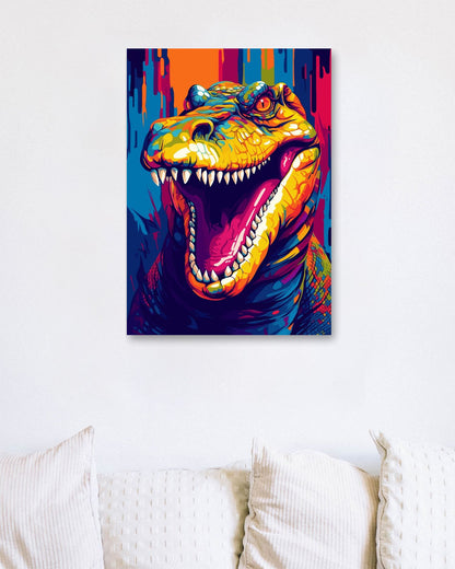 Animal Crocodile Pop Art - @GreyArt
