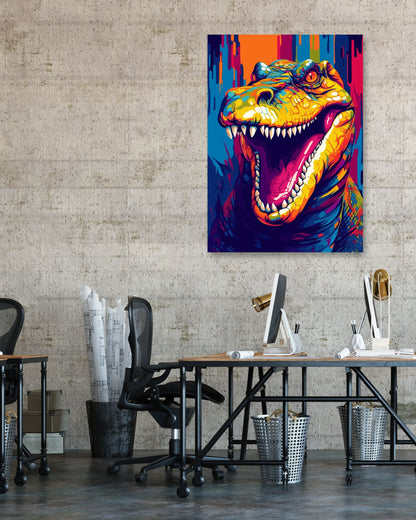 Animal Crocodile Pop Art - @GreyArt