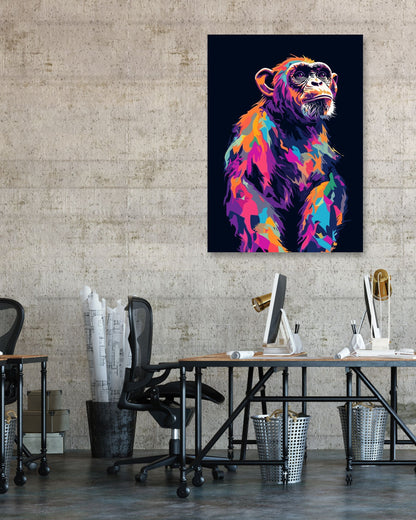 Animal Monkey WPAP - @GreyArt