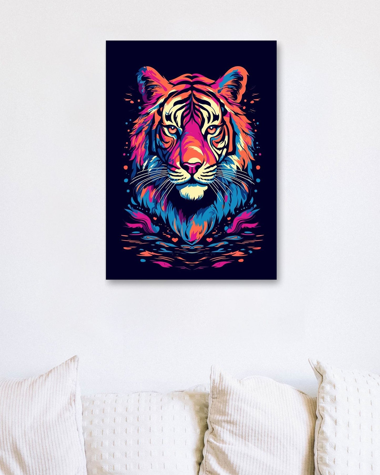 Tiger Pop Art Illustration - @GreyArt