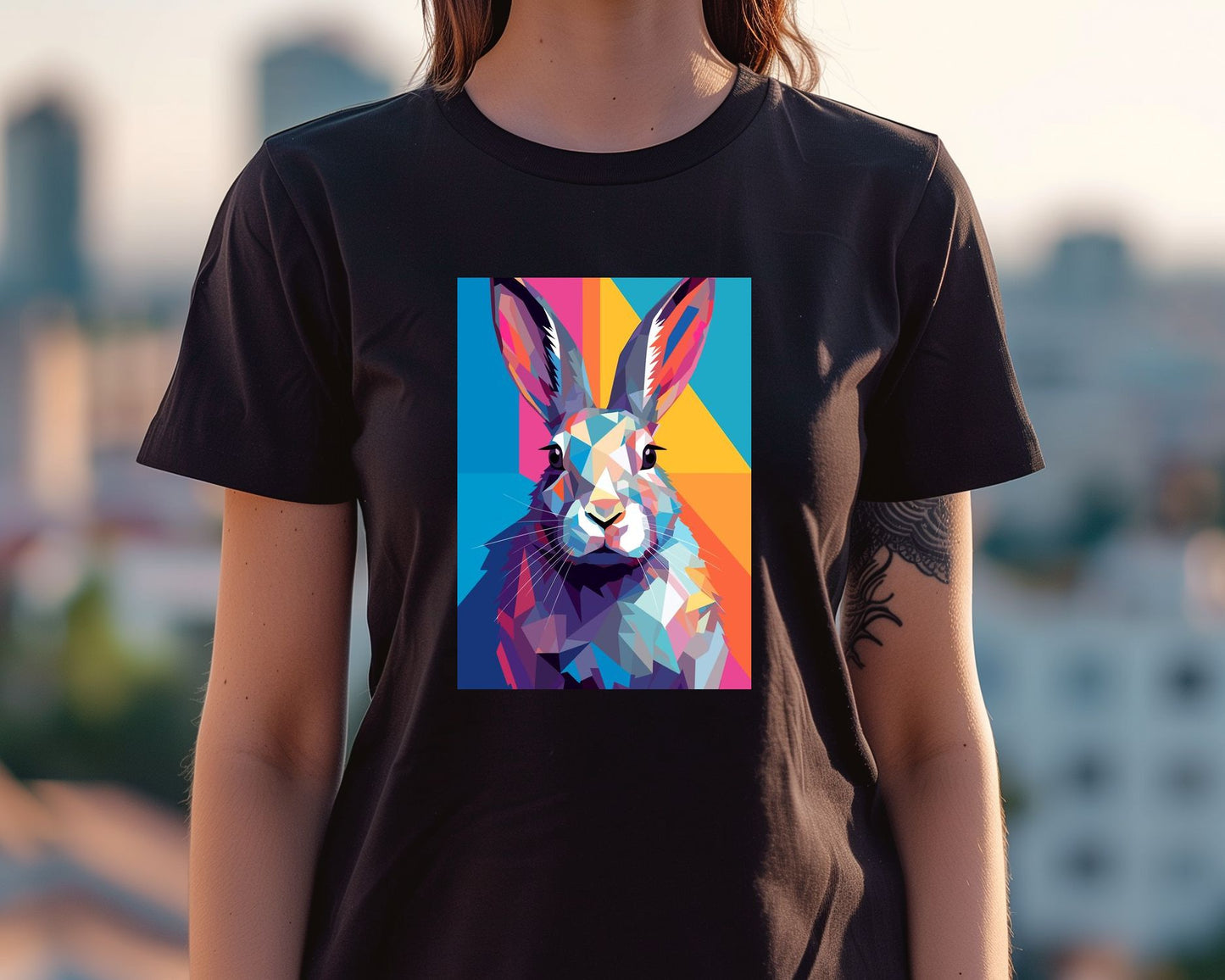 Rabbit Animal Pop Art - @GreyArt