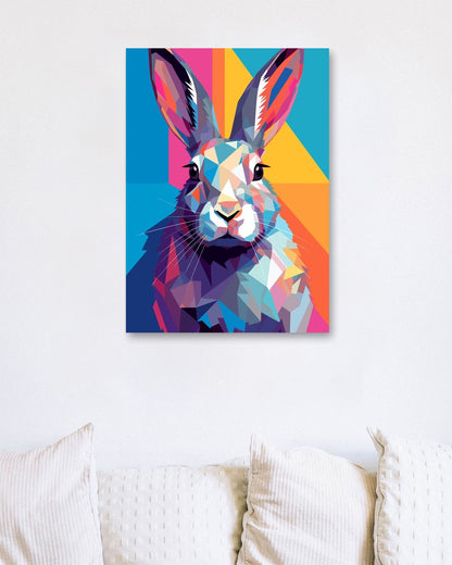 Rabbit Animal Pop Art - @GreyArt